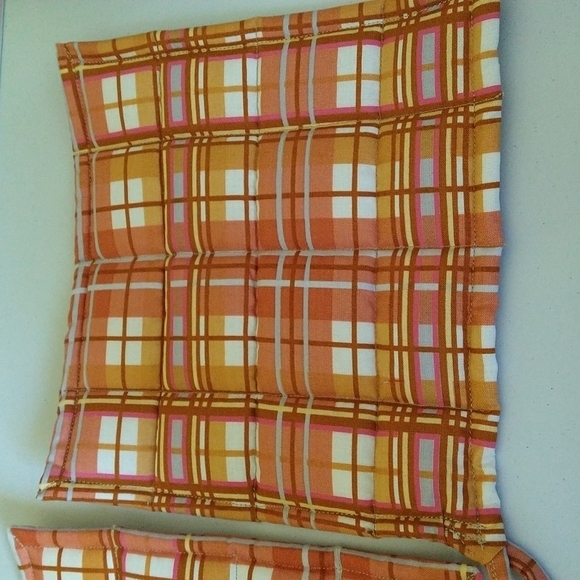 Homemade harvest potholders. Fall themed with vegetables wheat leaves fruit. New - Picture 4 of 6